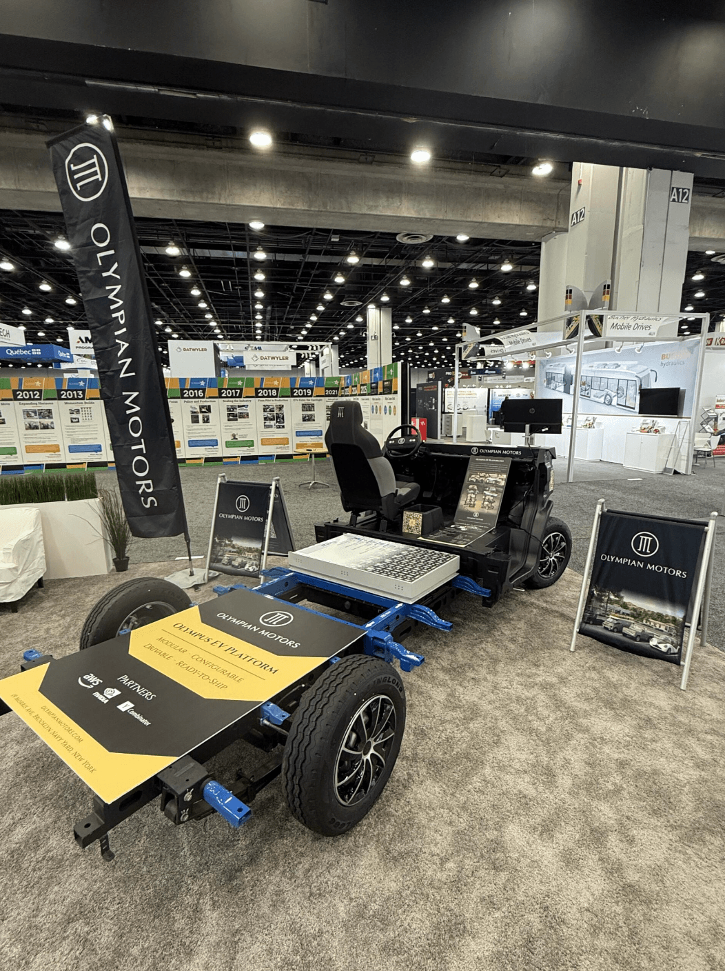 EV Skateboard Platform at Detroit Battery Show 2025