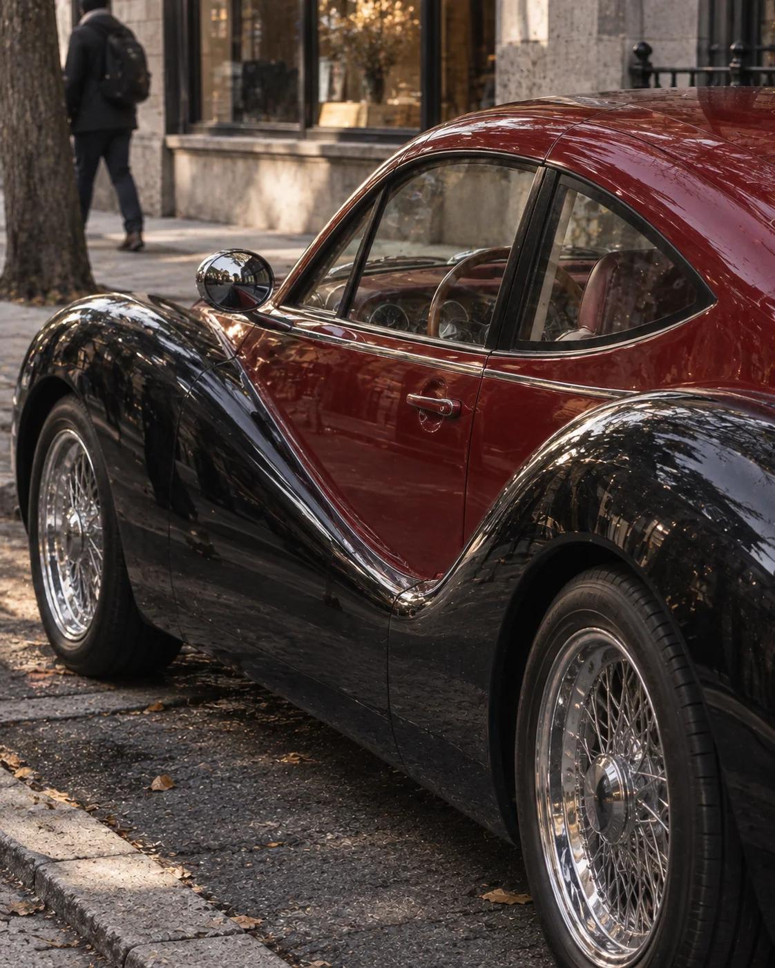 Coachbuilt body detail of the Olympian Model O1