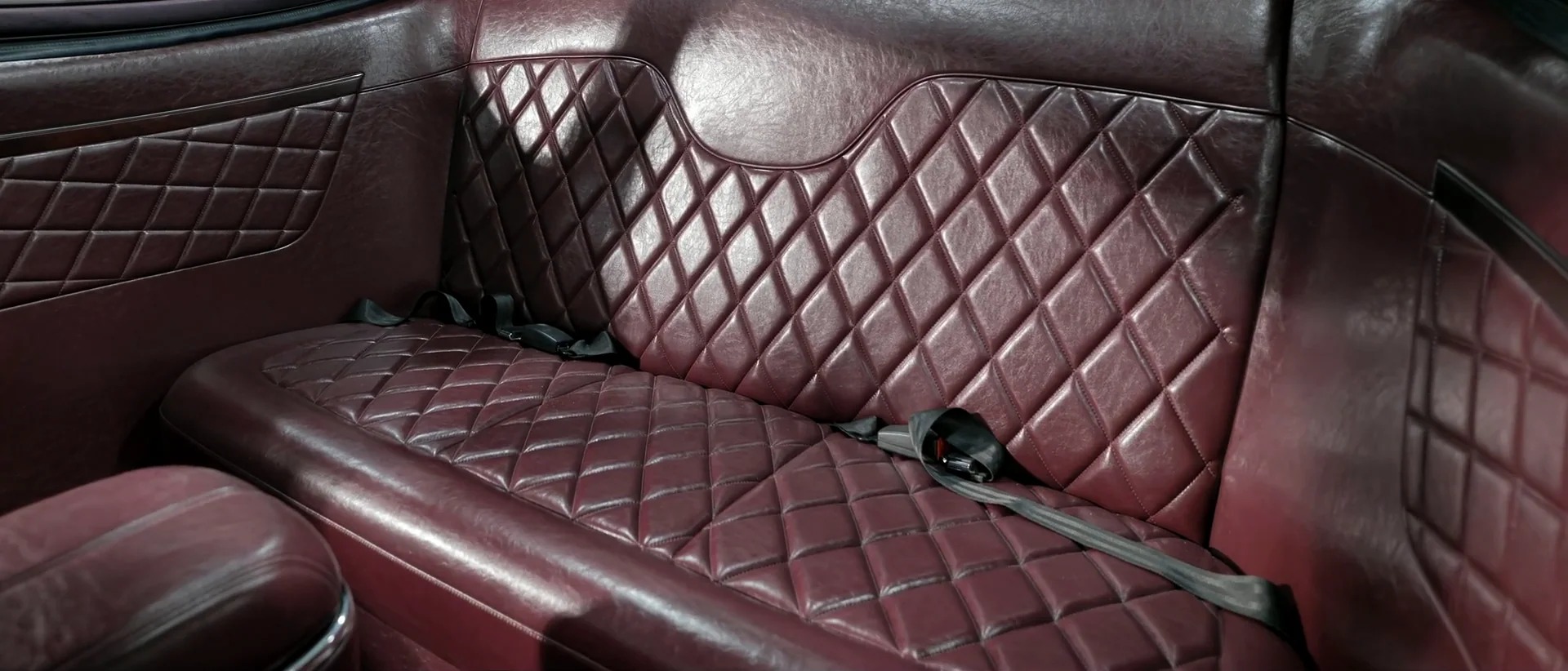 Quilted rear seating in the Olympian Model O1
